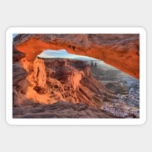 Mesa Arch Winter Sunrise Sticker